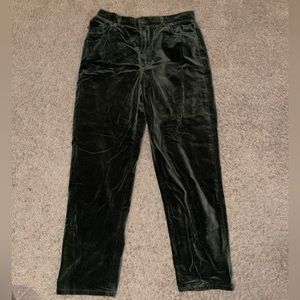 Lauren Ralph Lauren Velvet Green Pants